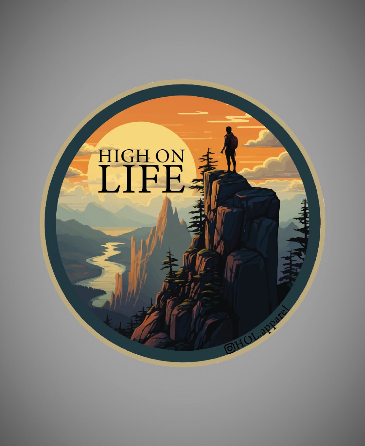 HOL Mountian Sticker