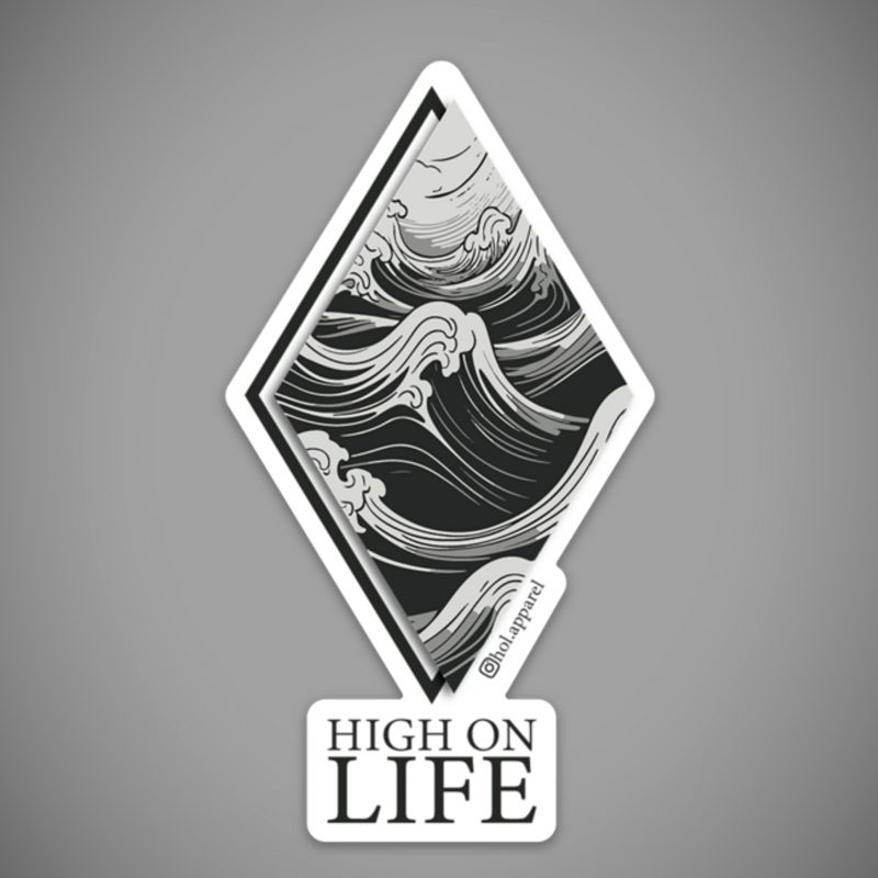 Ride the Wave Sticker